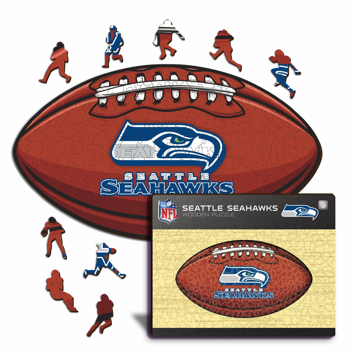 Seattle Seahawks™ - Rompecabezas de Madera