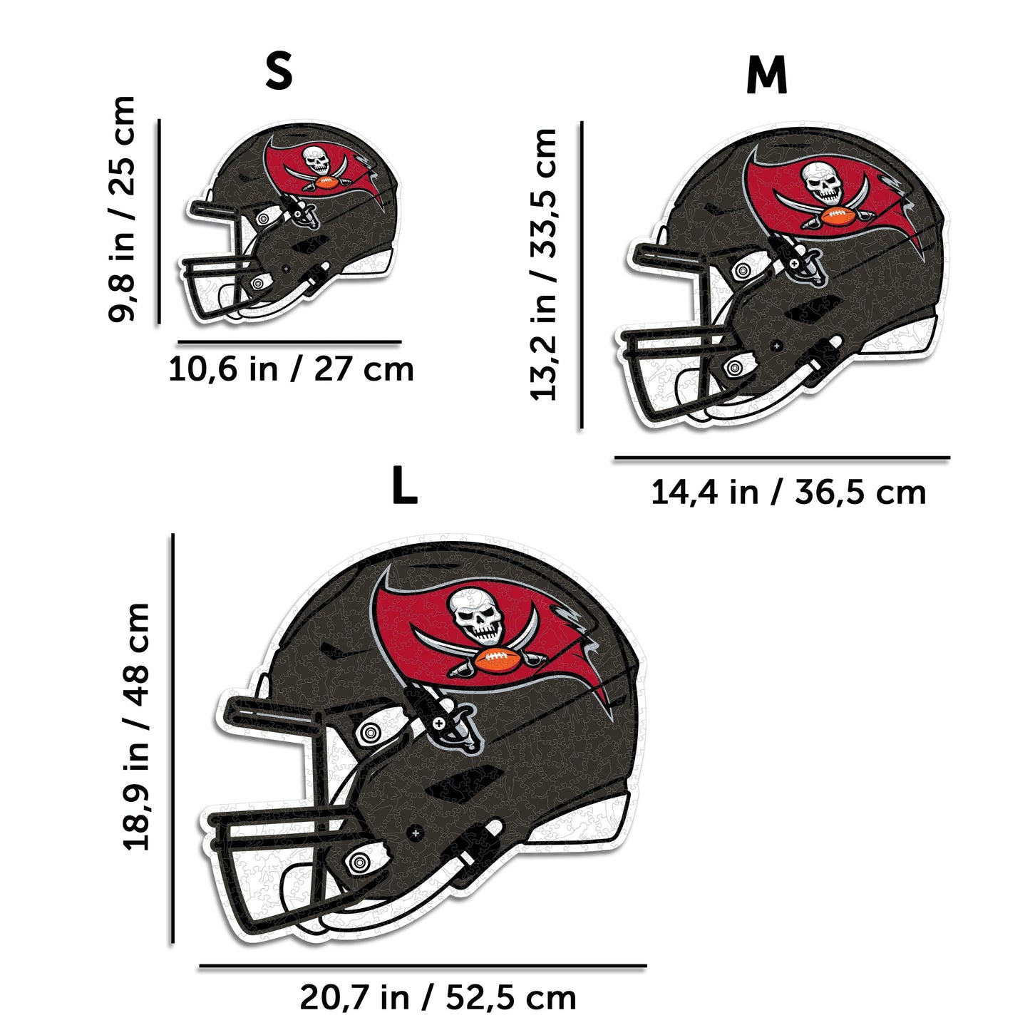 Tampa Bay Buccaneers™ Casco - Rompecabezas de Madera