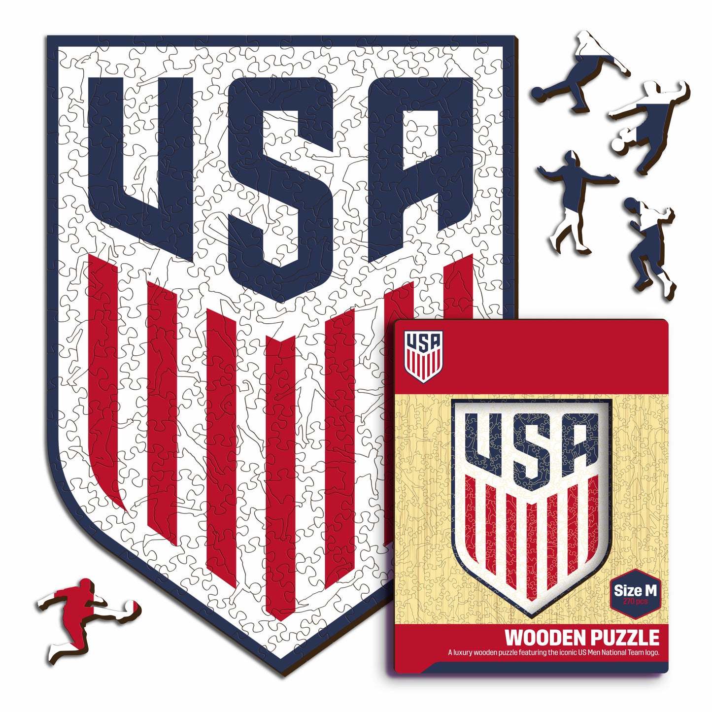 USMNT® Escudo - Rompecabezas de Madera
