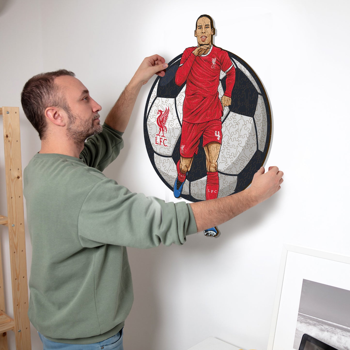 Virgil van Dijk - Rompecabezas de Madera