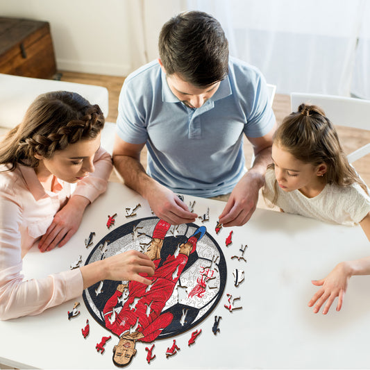 Virgil van Dijk - Rompecabezas de Madera