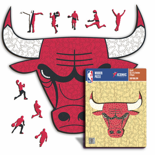 Chicago Bulls™ - Rompecabezas de Madera