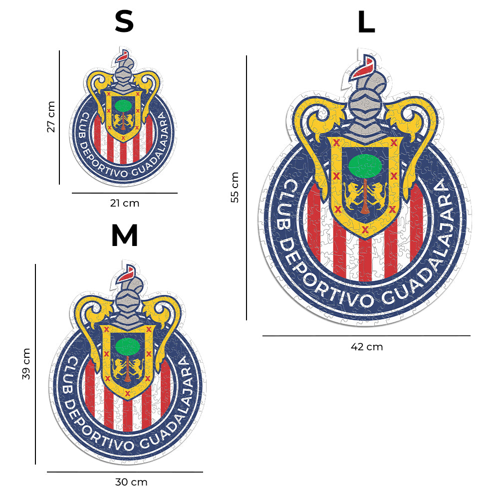 Chivas Guadalajara® Escudo - Rompecabezas de Madera