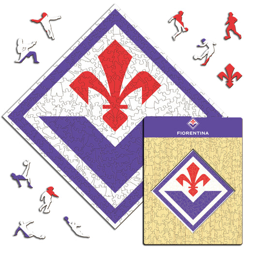 ACF Fiorentina® Escudo - Rompecabezas de Madera