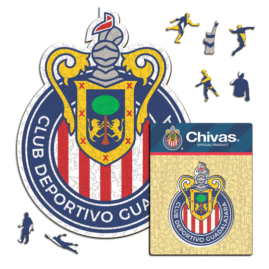 Chivas Guadalajara® Escudo - Rompecabezas de Madera