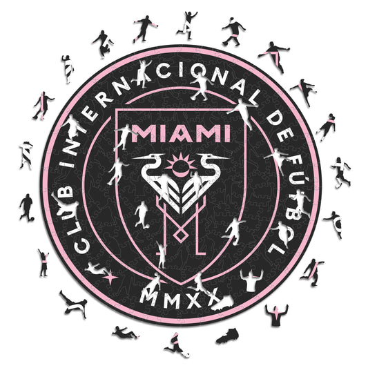 Inter Miami CF® Escudo - Rompecabezas de Madera