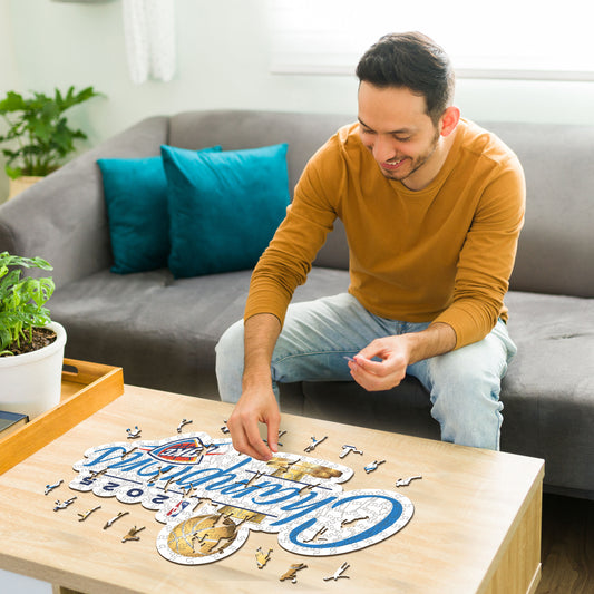 Oklahoma City Thunder™ 2025 NBA Champions - Rompecabezas de Madera