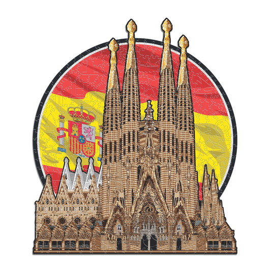 Sagrada Família - Rompecabezas de Madera