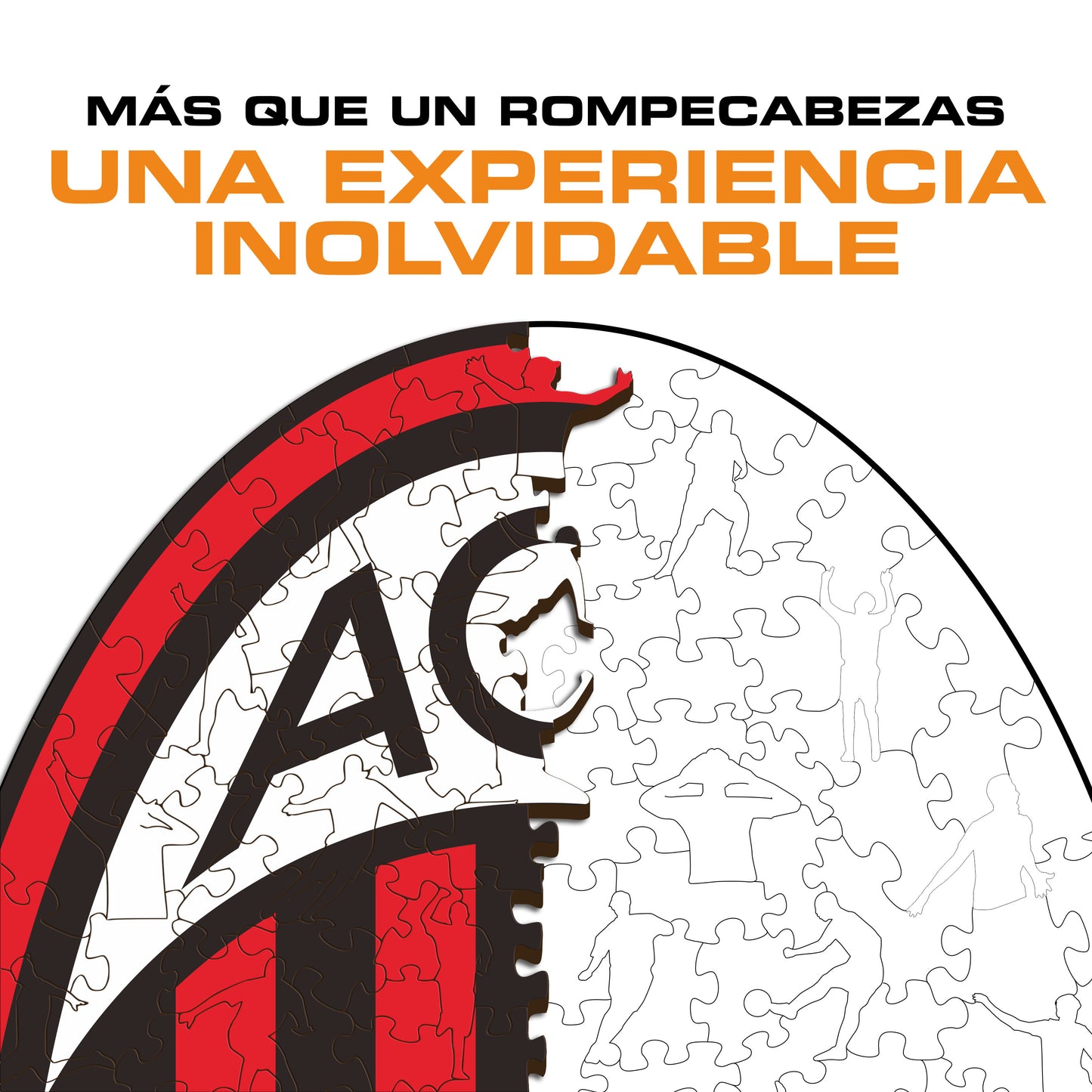 AC Milan® Escudo - Rompecabezas de Madera