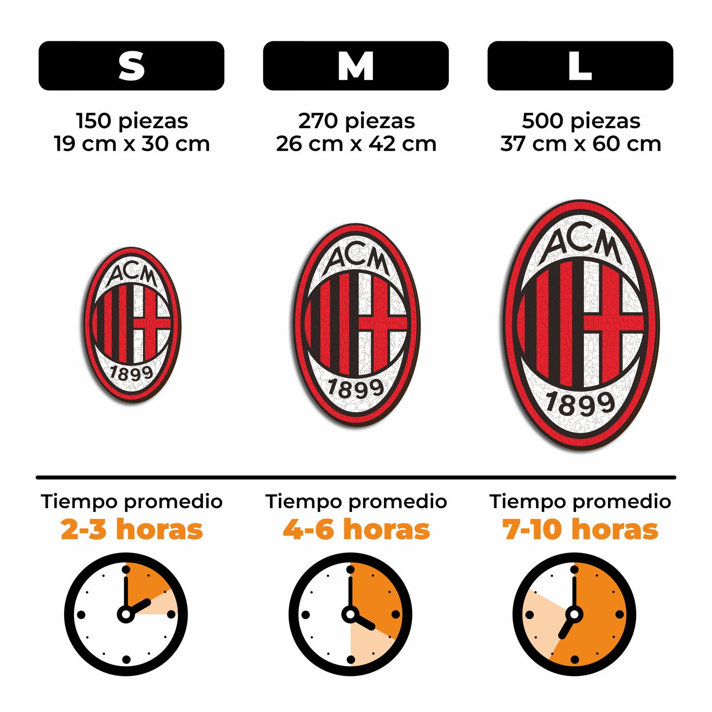 AC Milan® Escudo - Rompecabezas de Madera