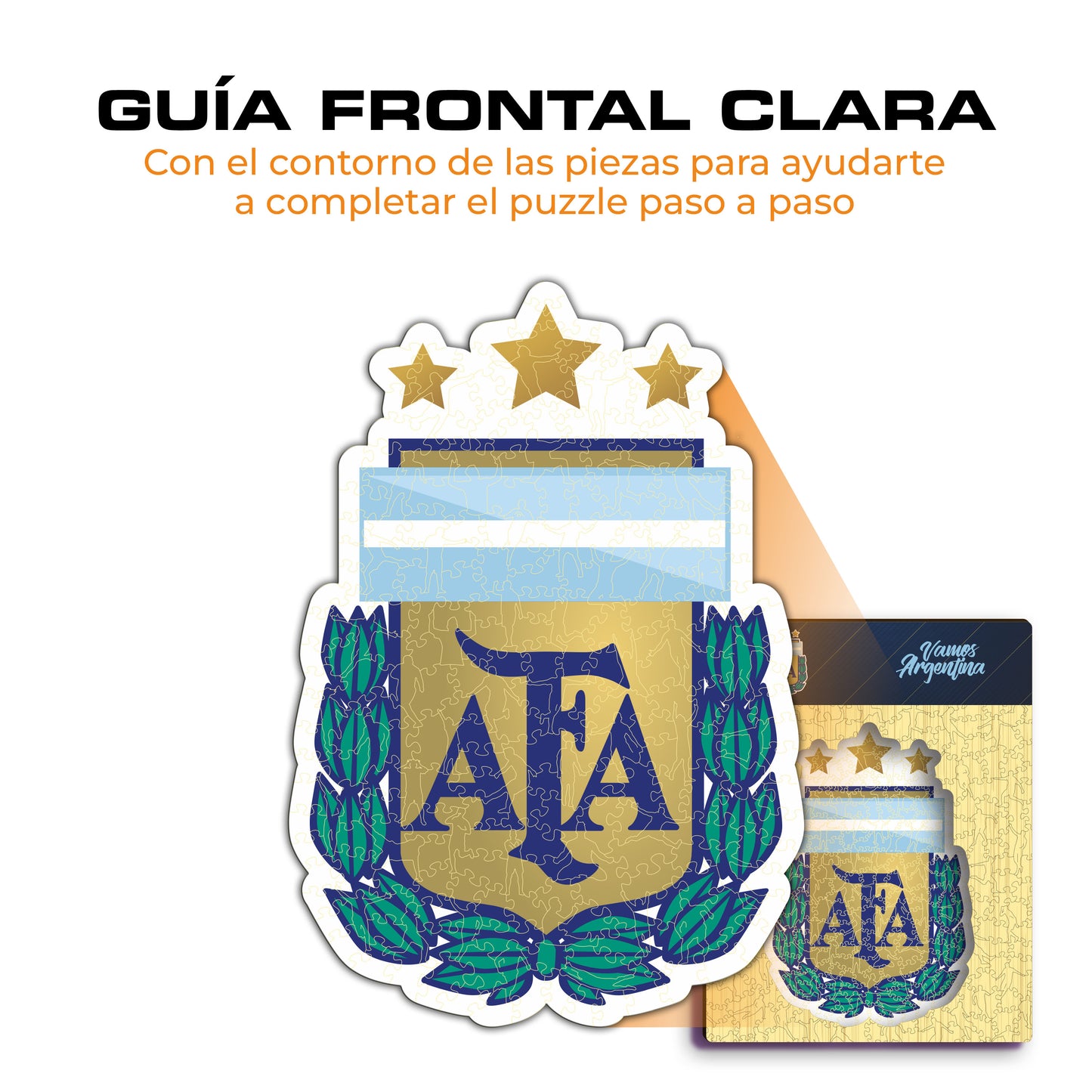 Selección de Fútbol de Argentina® Escudo - Rompecabezas de Madera