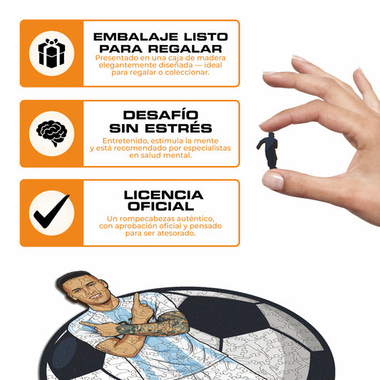 Lautaro Martinez - Rompecabezas de Madera