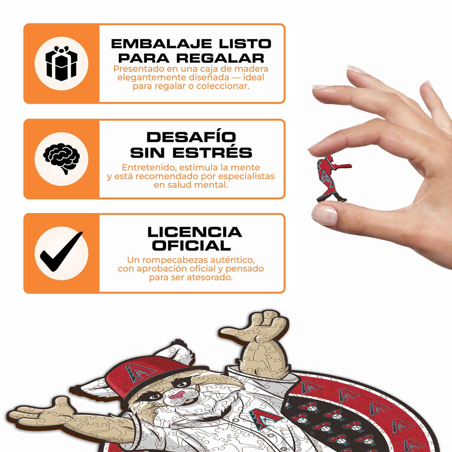 Arizona Diamondbacks™ Mascota - Rompecabezas de Madera