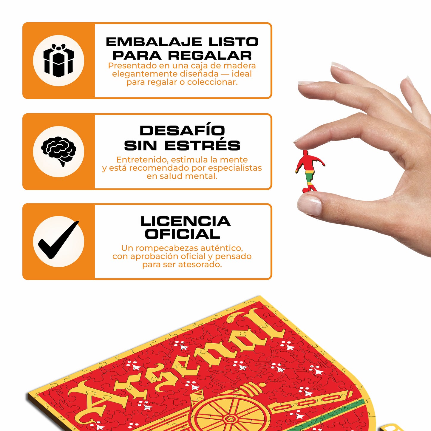 Arsenal FC® Escudo Retro - Rompecabezas de Madera