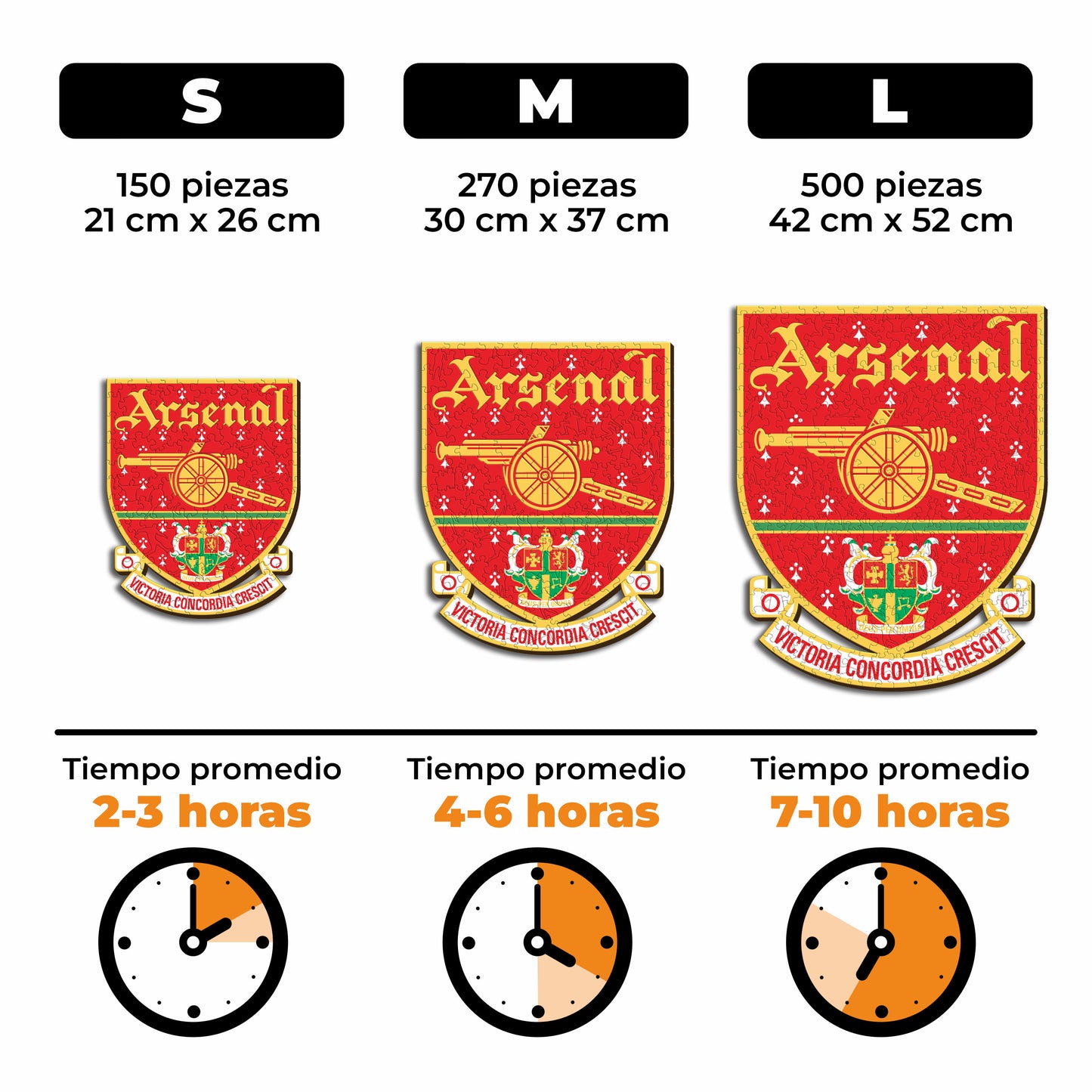 Arsenal FC® Escudo Retro - Rompecabezas de Madera