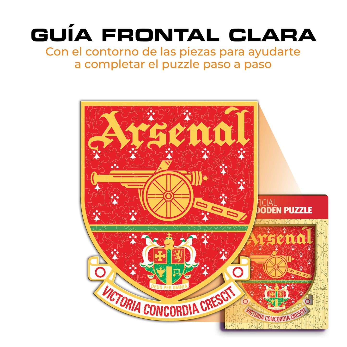 Arsenal FC® Escudo Retro - Rompecabezas de Madera