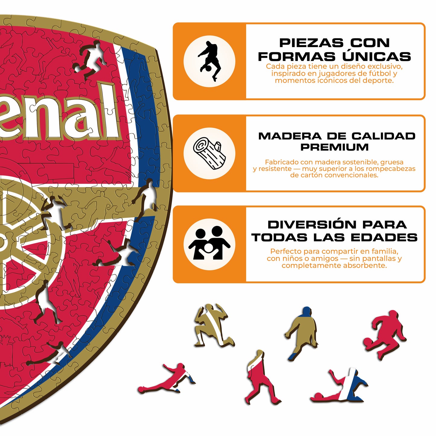 Arsenal FC® Escudo - Rompecabezas de Madera