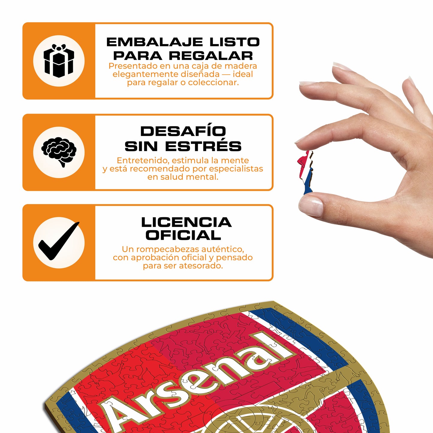 Arsenal FC® Escudo - Rompecabezas de Madera