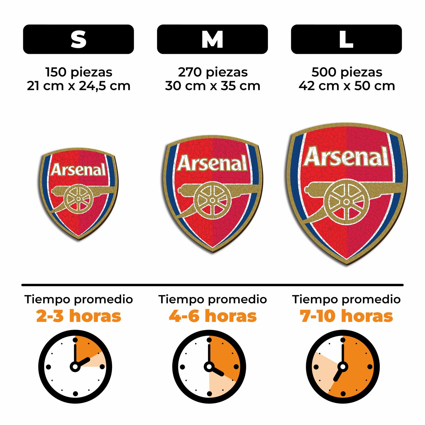 Arsenal FC® Escudo - Rompecabezas de Madera