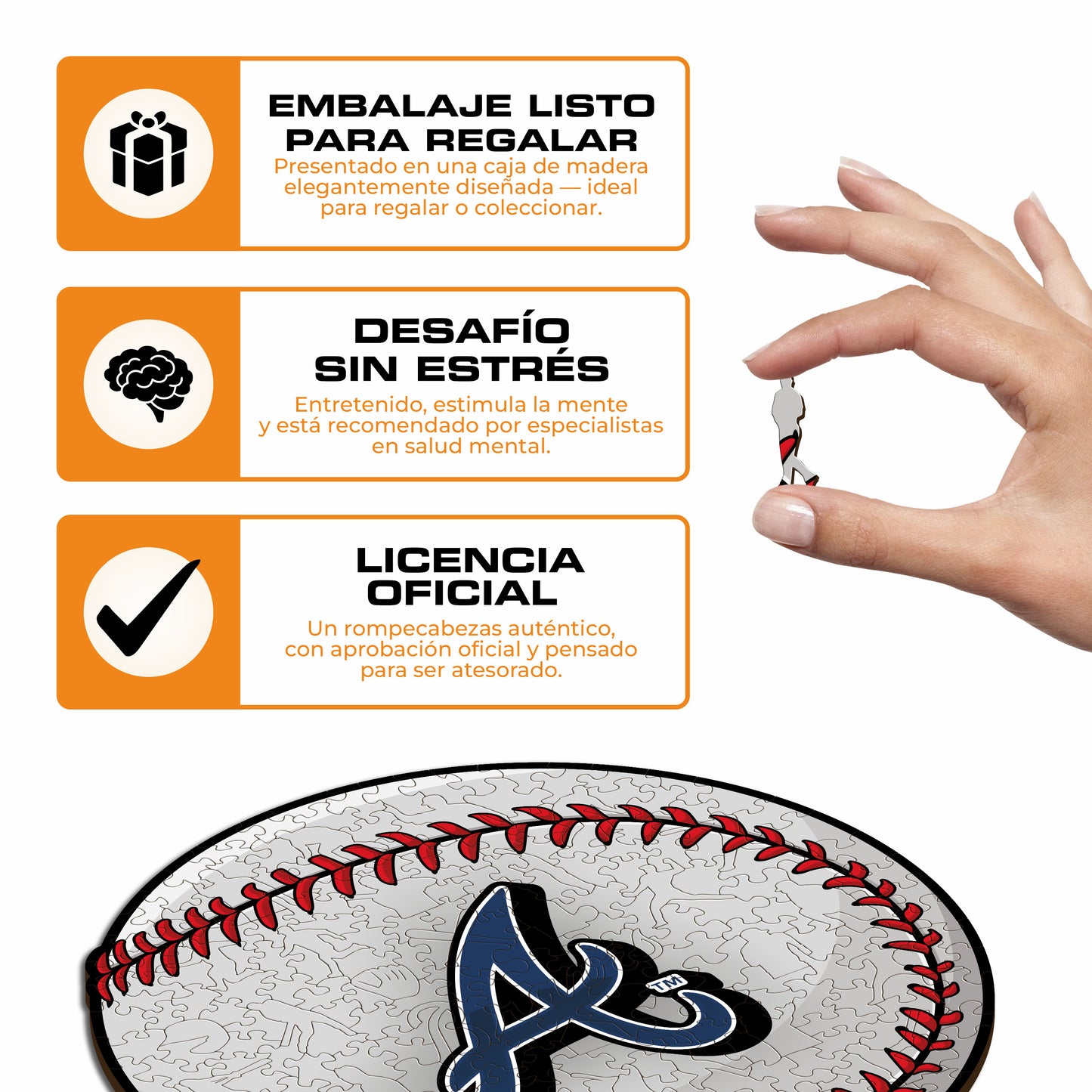 Atlanta Braves™ - Rompecabezas de Madera