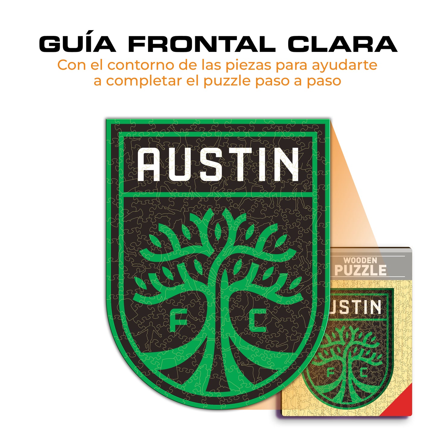 Austin FC® Escudo - Rompecabezas de Madera
