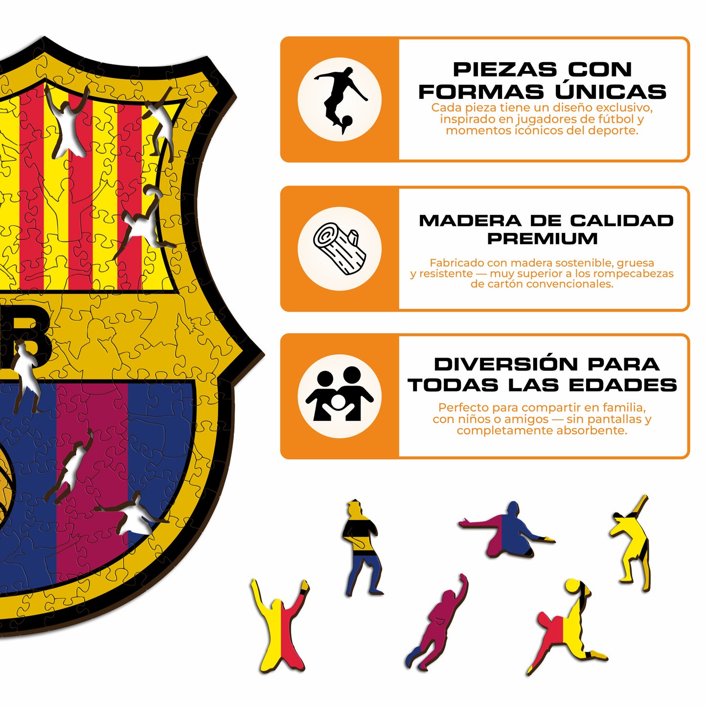 FC Barcelona® Escudo - Rompecabezas de Madera