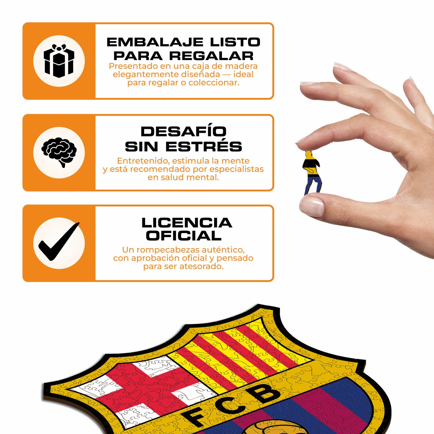 FC Barcelona® Escudo - Rompecabezas de Madera