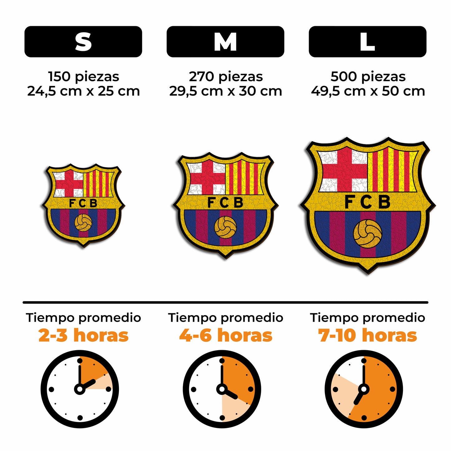 FC Barcelona® Escudo - Rompecabezas de Madera