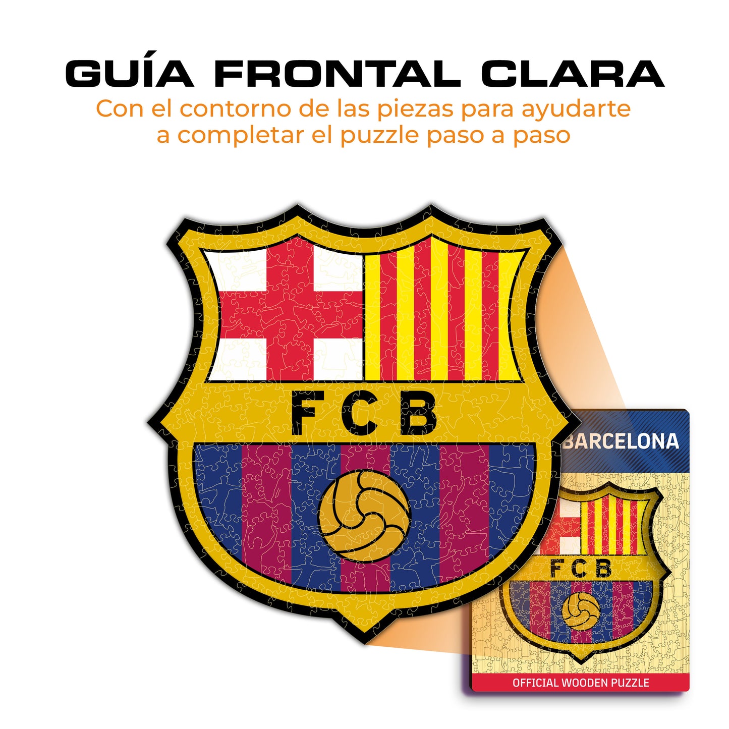 FC Barcelona® Escudo - Rompecabezas de Madera