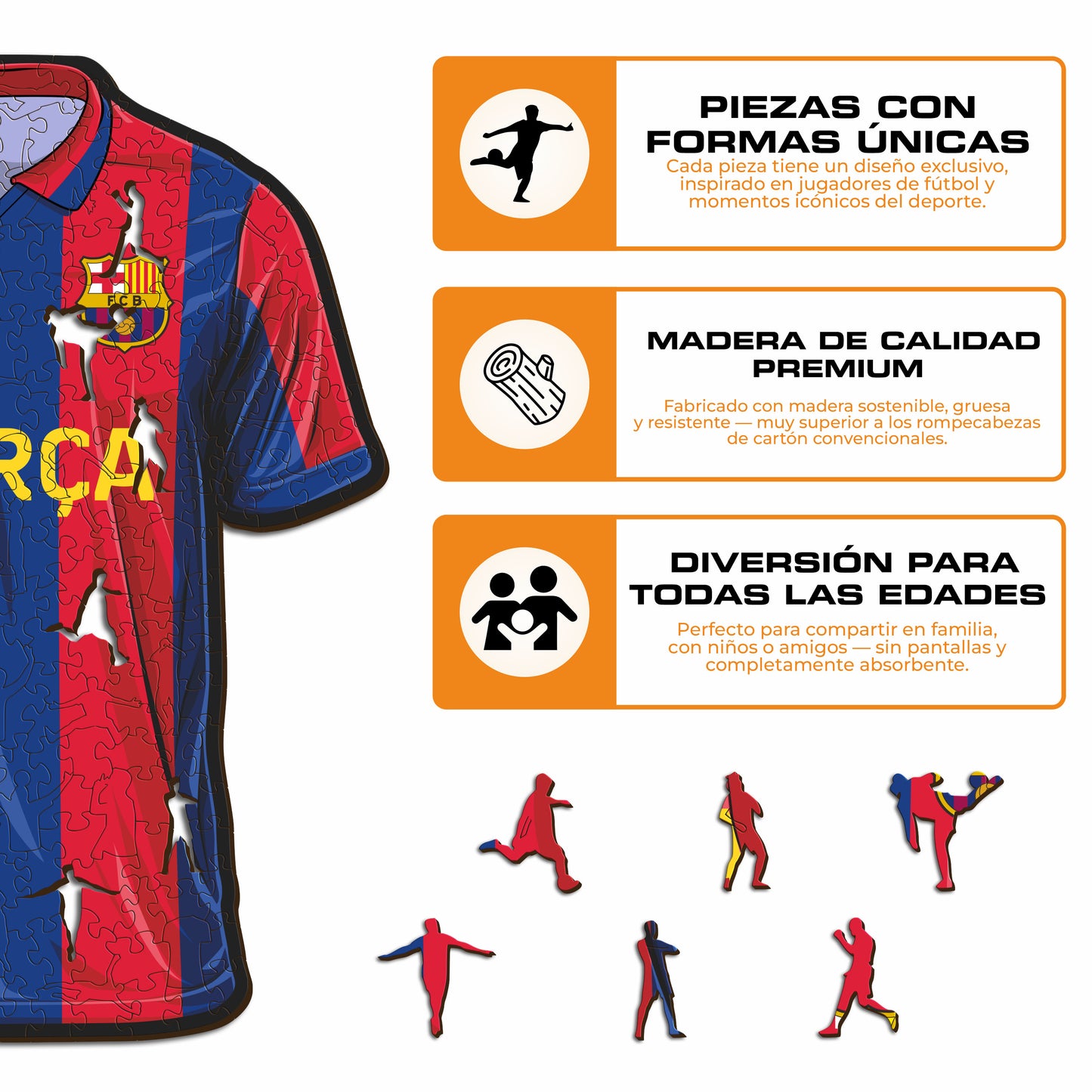 FC Barcelona® Jersey - Rompecabezas de Madera