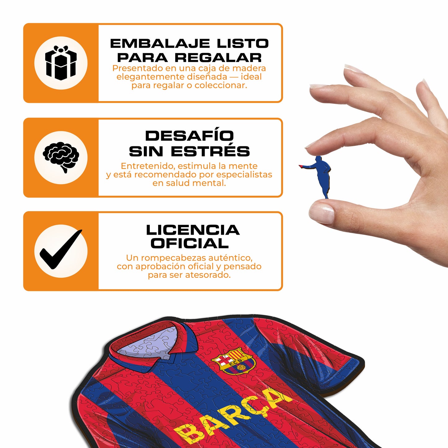 FC Barcelona® Jersey - Rompecabezas de Madera