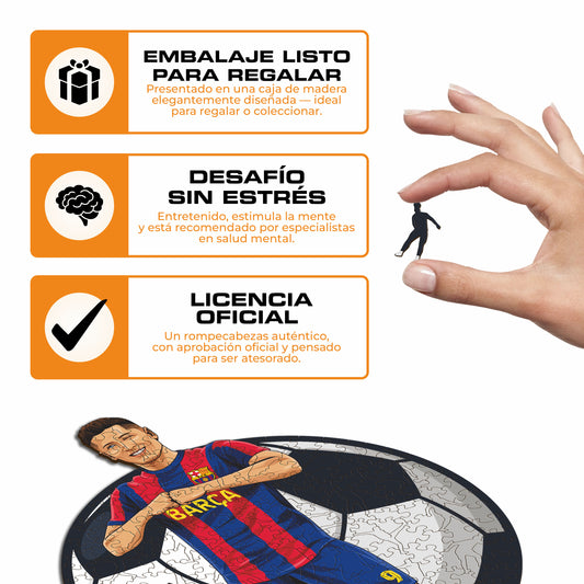 Robert Lewandowski - Rompecabezas de Madera