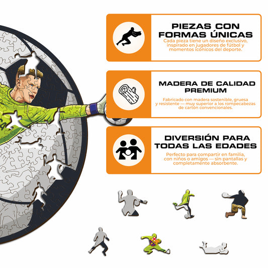 Marc-André ter Stegen - Rompecabezas de Madera