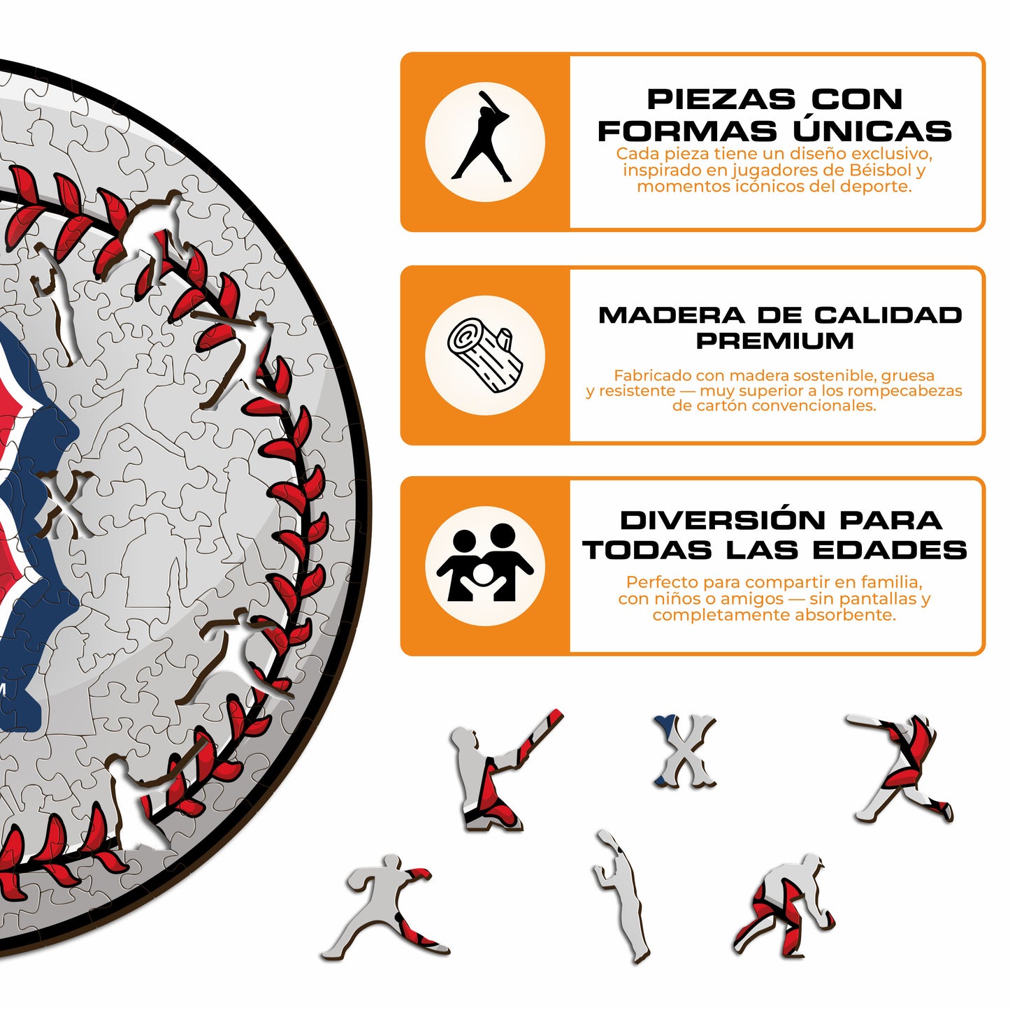 Boston Red Sox™ - Rompecabezas de Madera