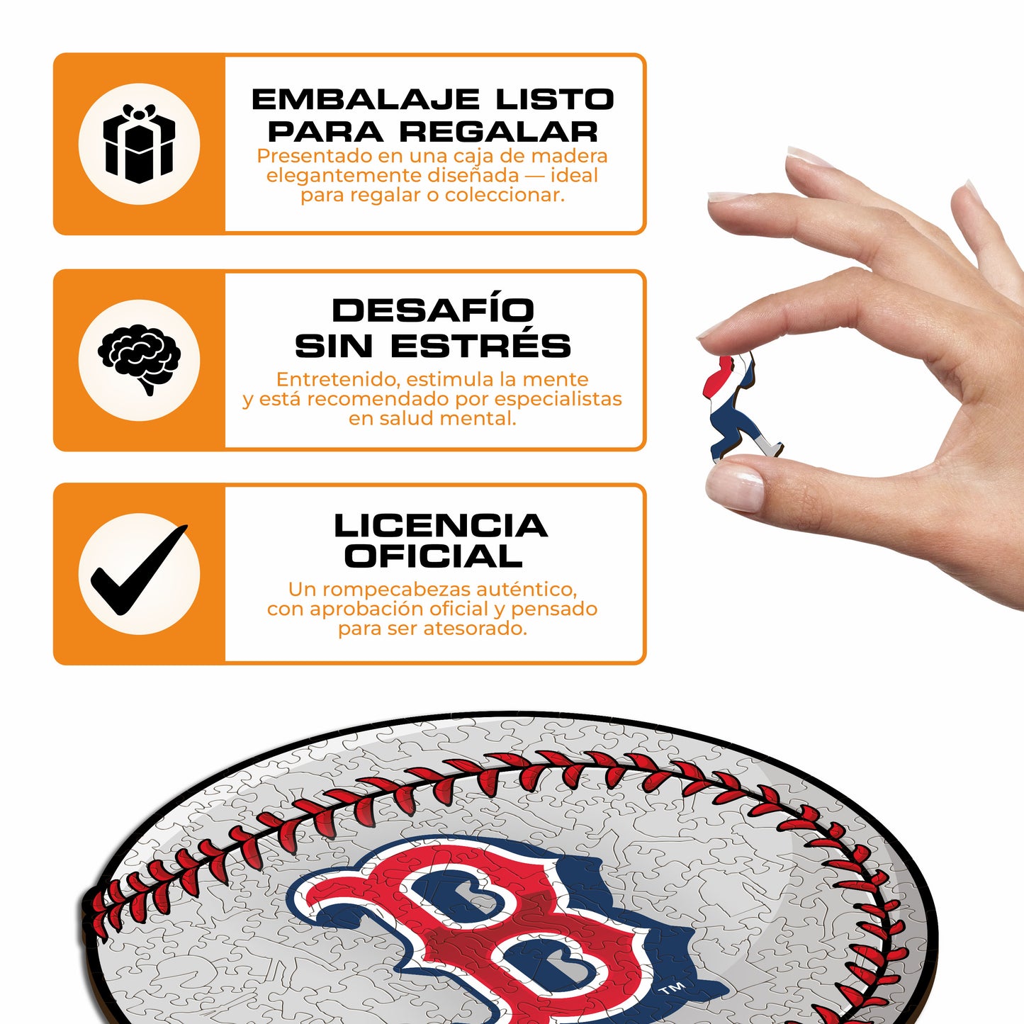 Boston Red Sox™ - Rompecabezas de Madera