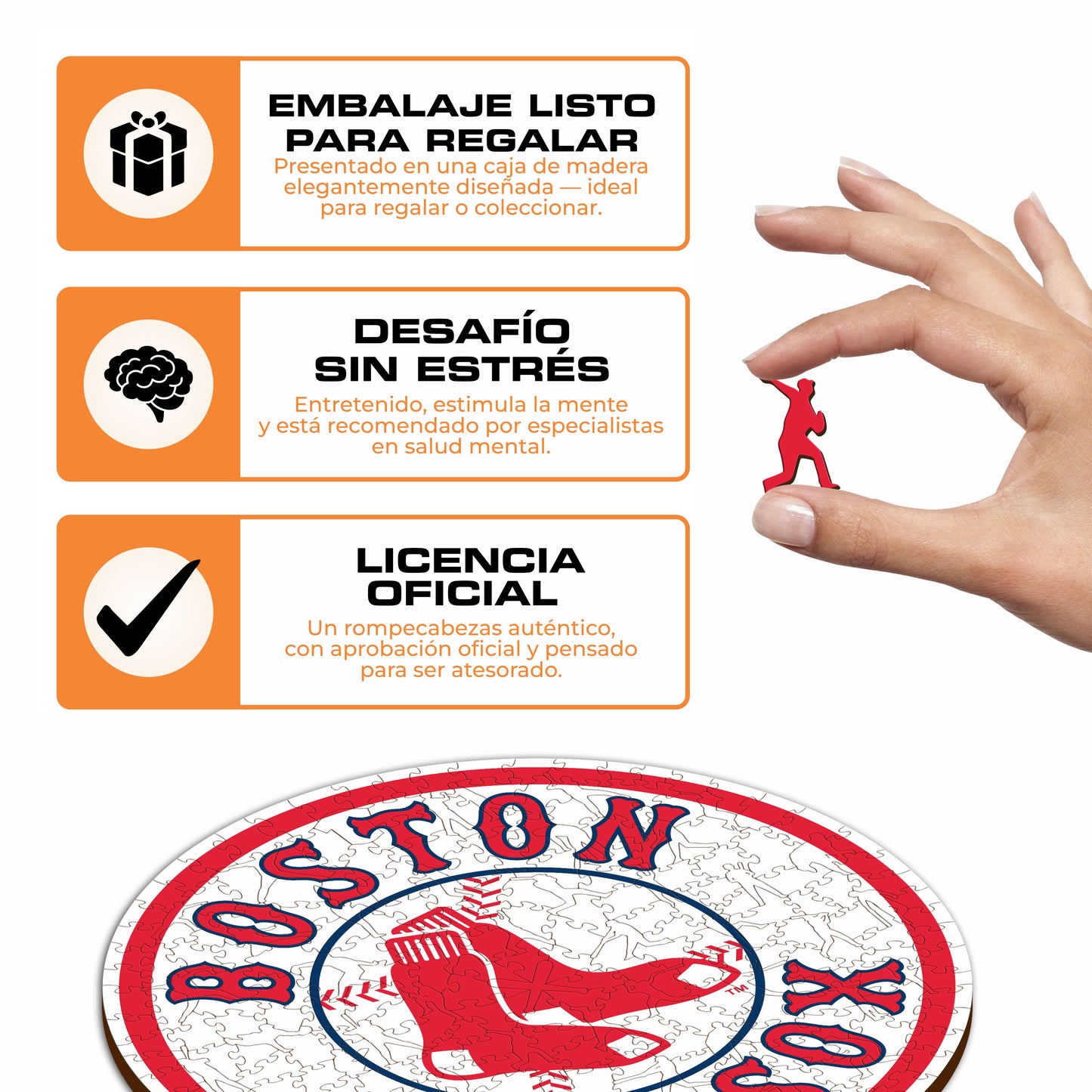 Boston Red Sox™ - Rompecabezas de Madera
