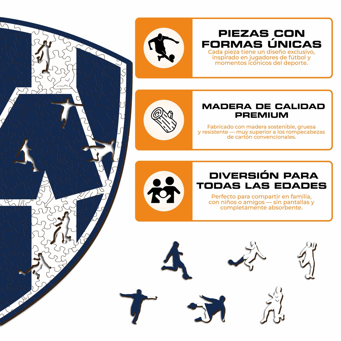Club de Futbol Monterrey® Escudo - Rompecabezas de Madera