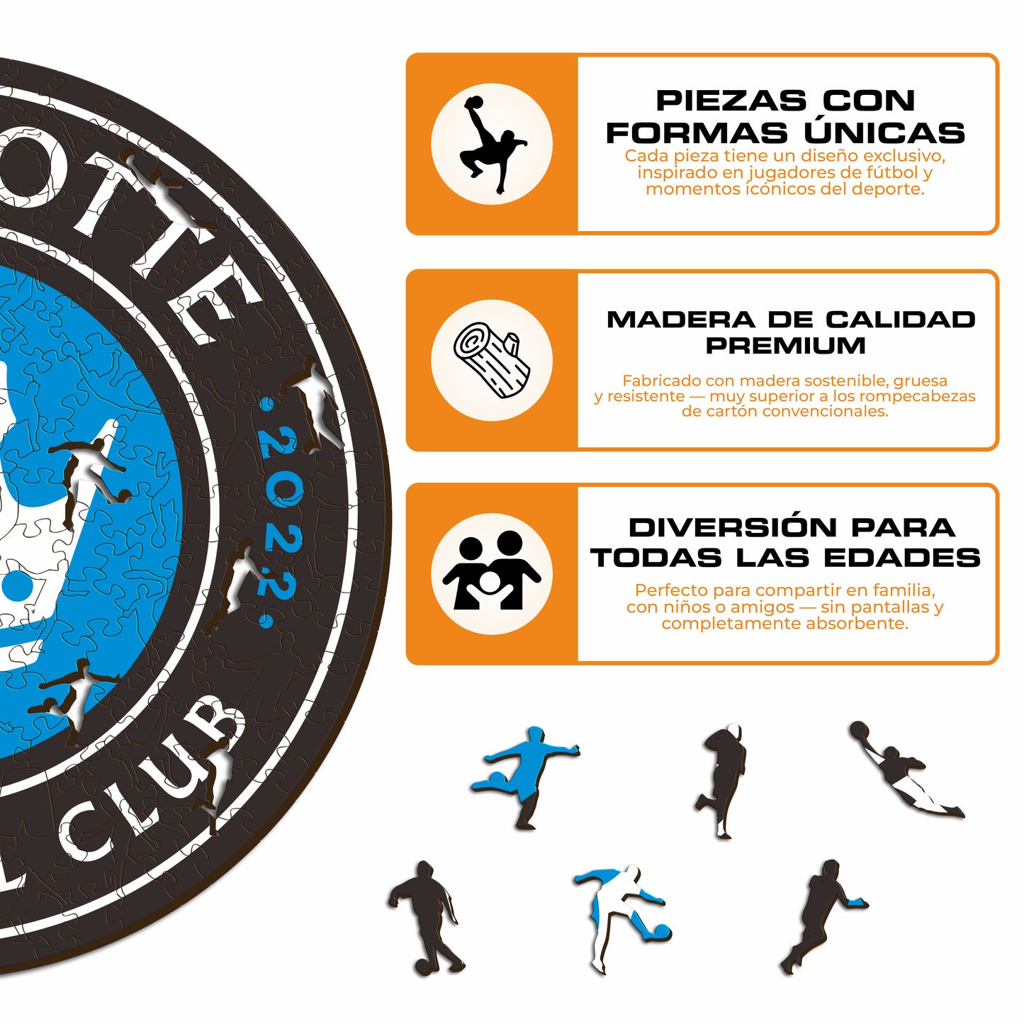 Charlotte FC® Escudo - Rompecabezas de Madera