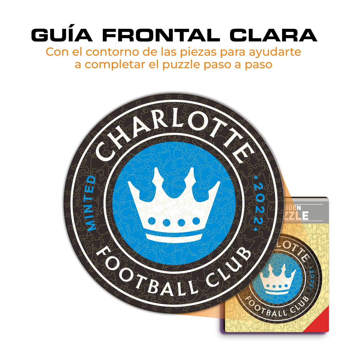 Charlotte FC® Escudo - Rompecabezas de Madera