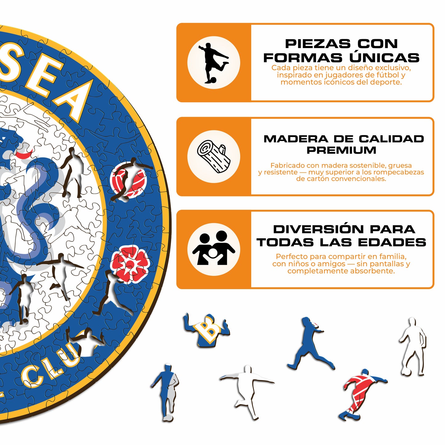 Chelsea FC® Escudo - Rompecabezas de Madera