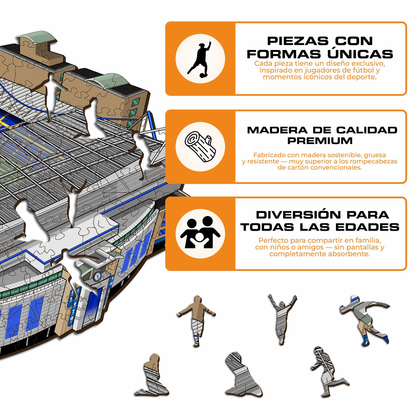 Chelsea FC® Stamford Bridge - Rompecabezas de Madera