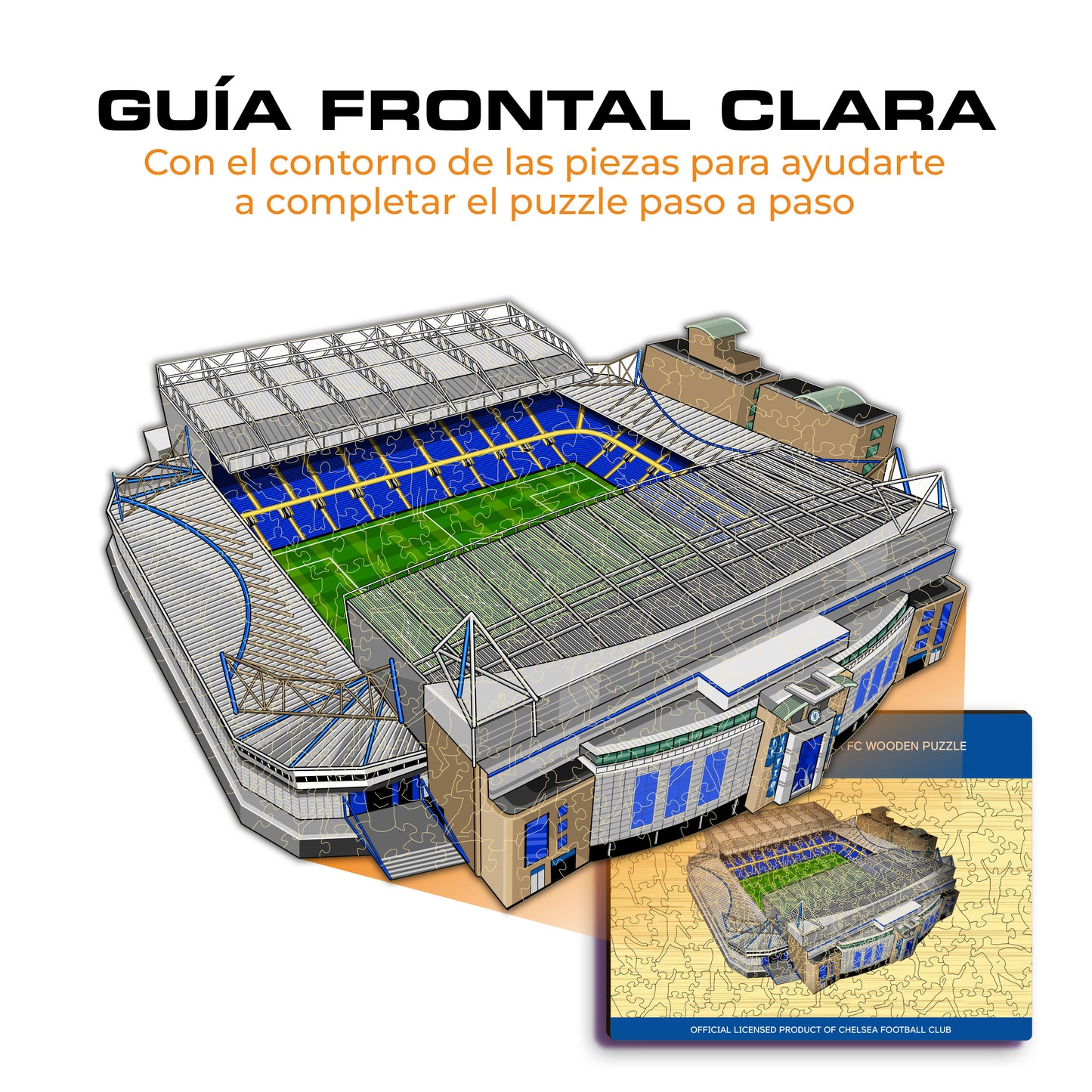 Chelsea FC® Stamford Bridge - Rompecabezas de Madera