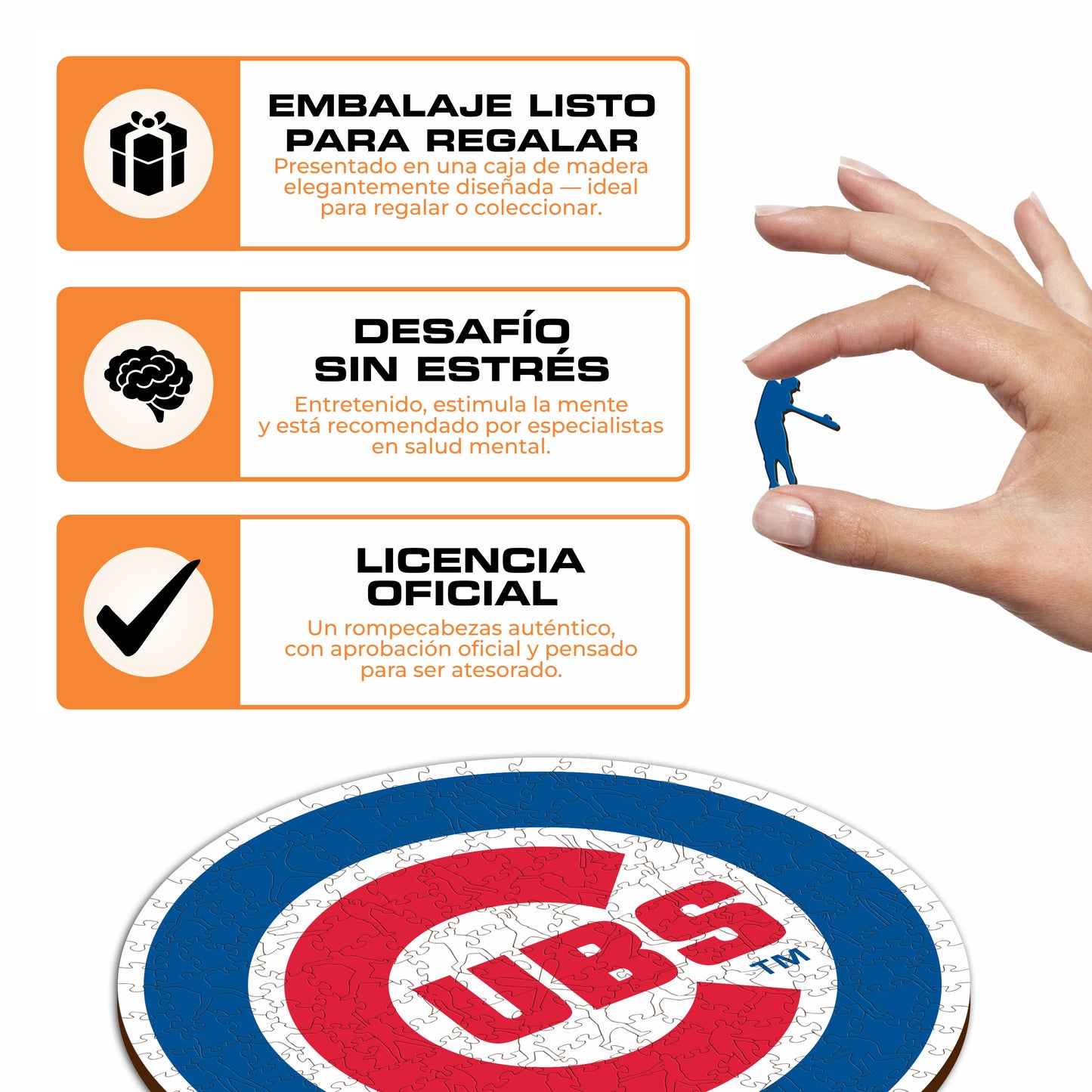 Chicago Cubs™ - Rompecabezas de Madera