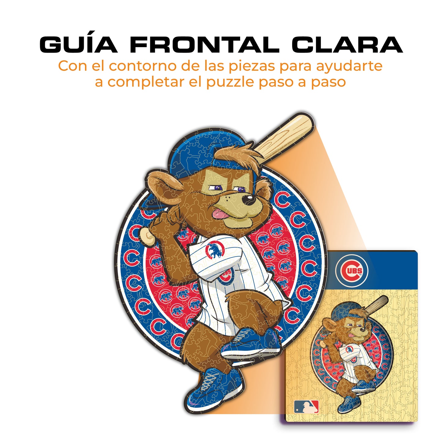 Chicago Cubs™ Mascota - Rompecabezas de Madera