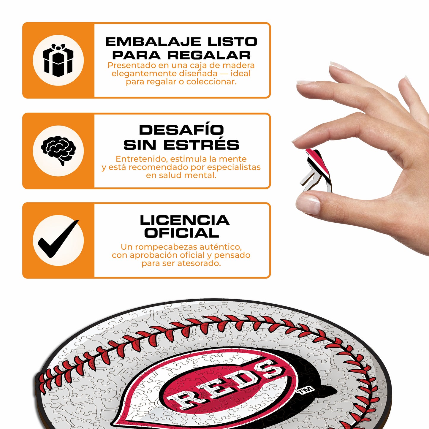 Cincinnati Reds™ - Rompecabezas de Madera