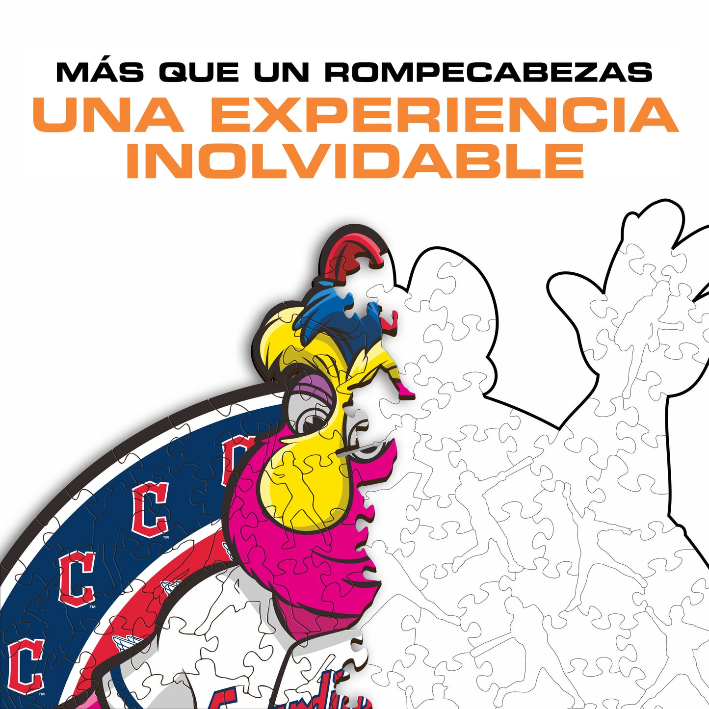 Cleveland Guardians™ Mascota - Rompecabezas de Madera