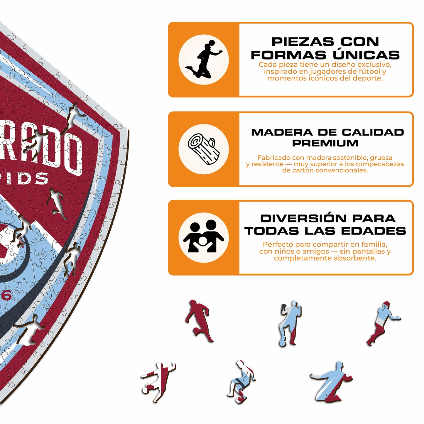 Colorado Rapids® Escudo - Rompecabezas de Madera