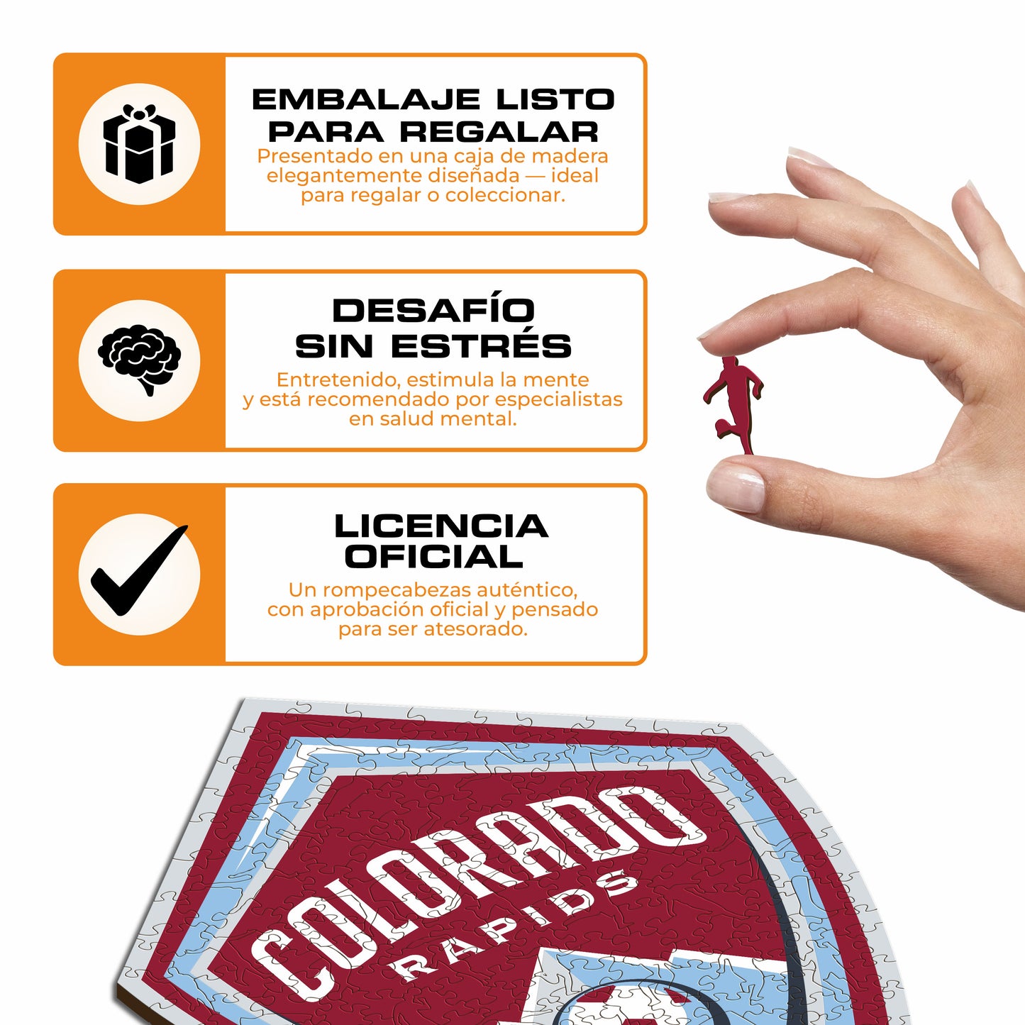 Colorado Rapids® Escudo - Rompecabezas de Madera