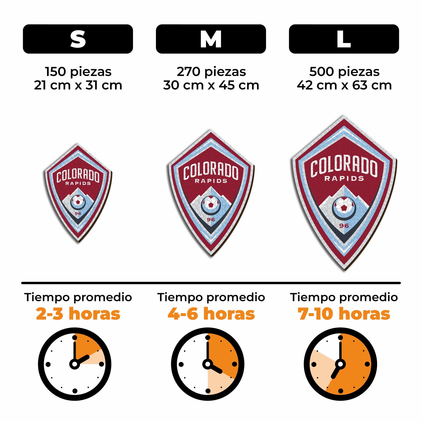 Colorado Rapids® Escudo - Rompecabezas de Madera
