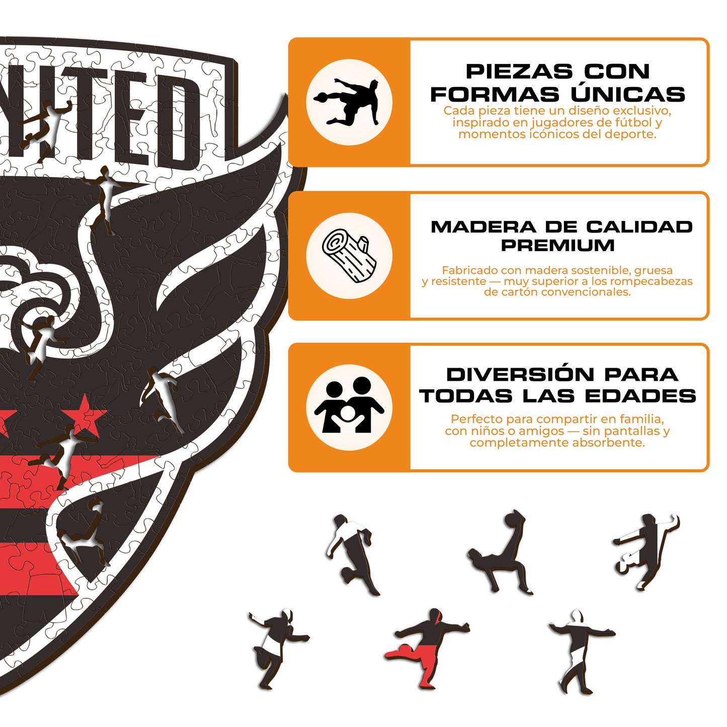 DC United® Escudo - Rompecabezas de Madera
